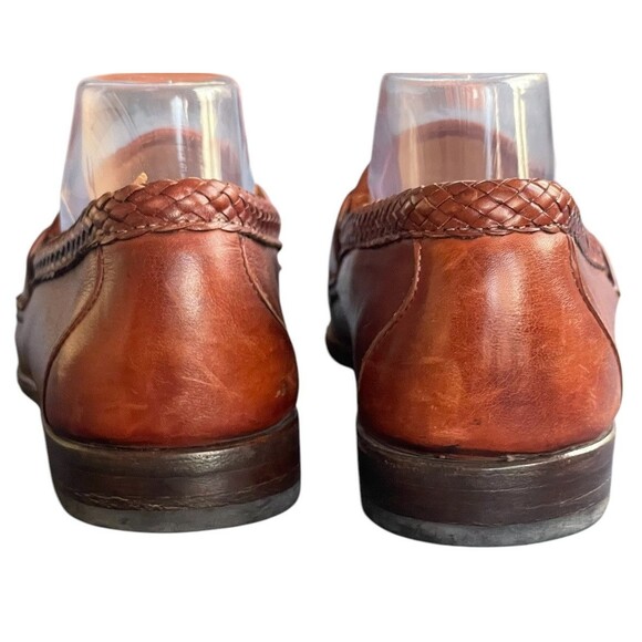 Allen Edmonds Maxfield Men's 10 D Brown Leather Tassel Loafers Dress Shoes 47716 - Picture 5 of 13